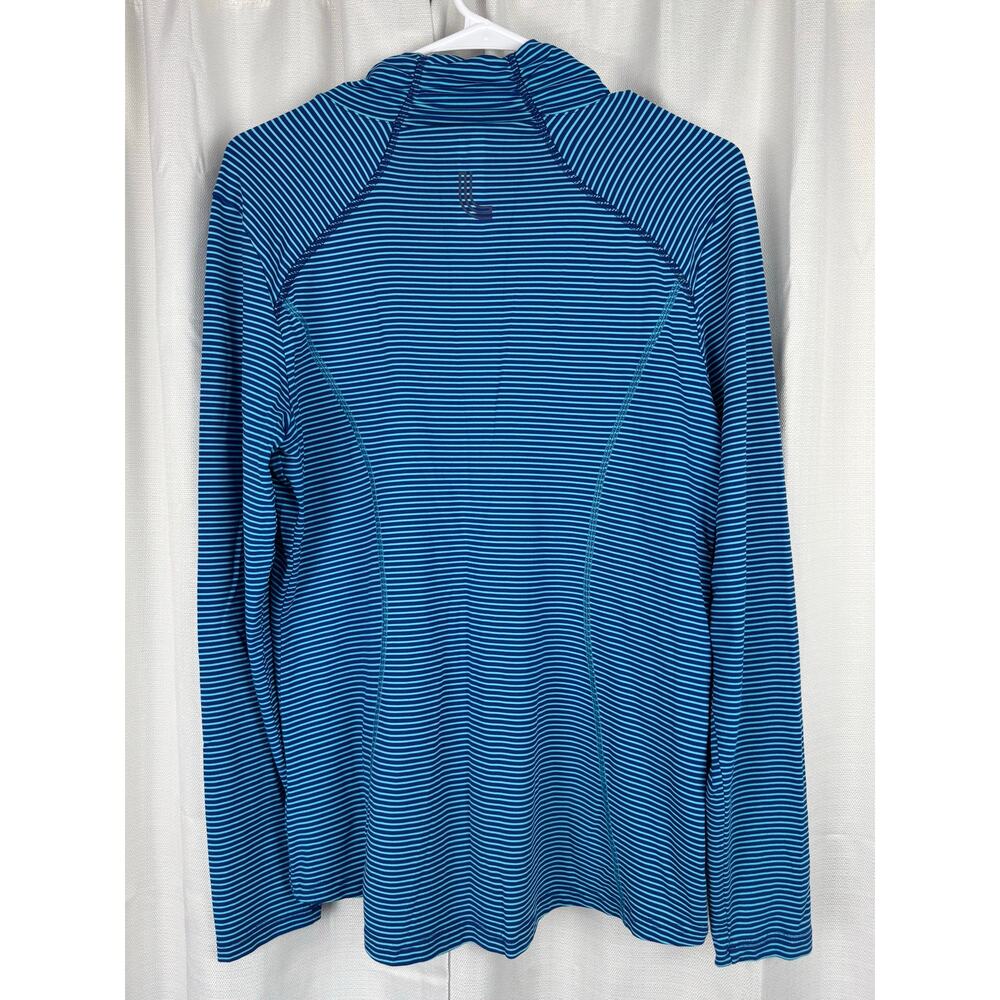 Lole Zip Up Jacket XL Blue Striped Athleisure Yoga Running Activewear - Picture 6 of 6